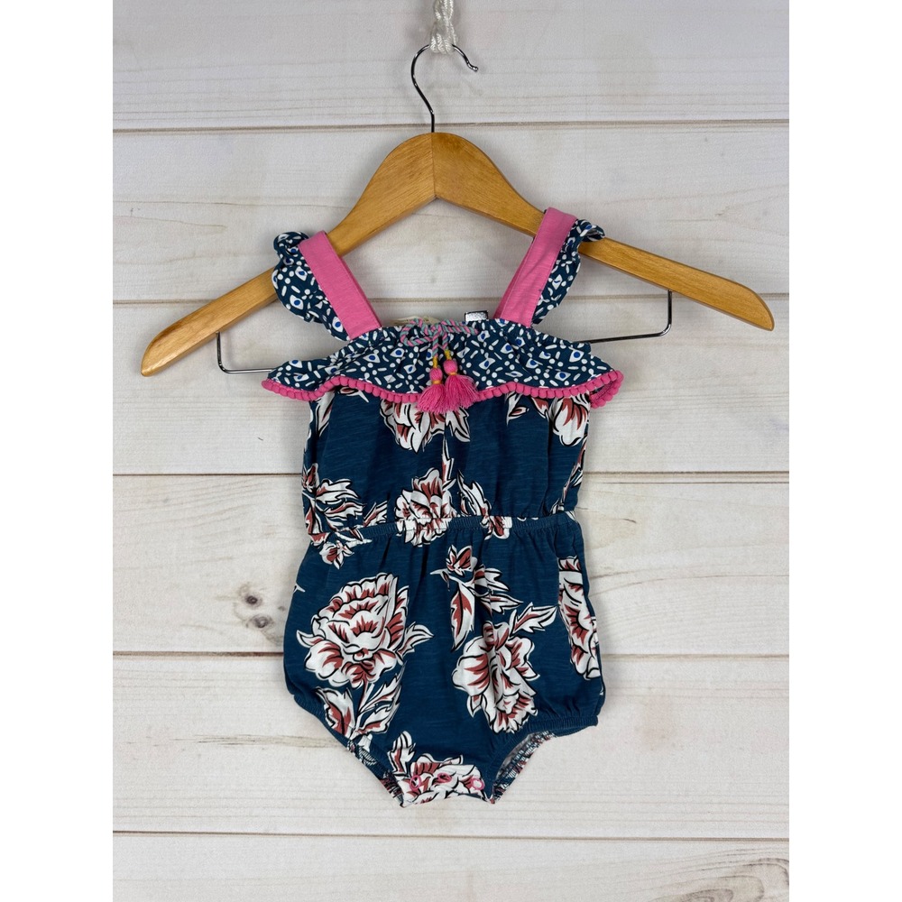 Matilda Jane Baby Girls Brilliant Daydream Sand and Sun Floral Romper 3-6M NWT